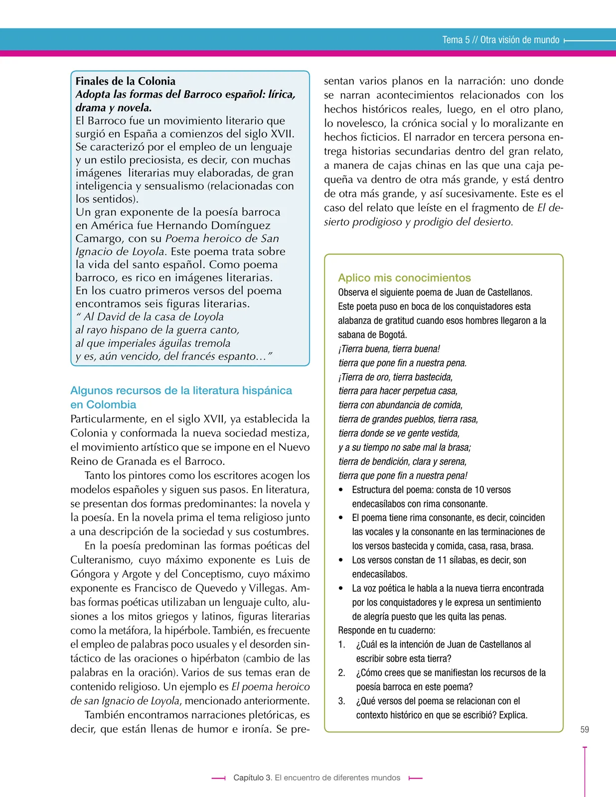 Página 59 de Lenguaje 8° · Secundaria Activa