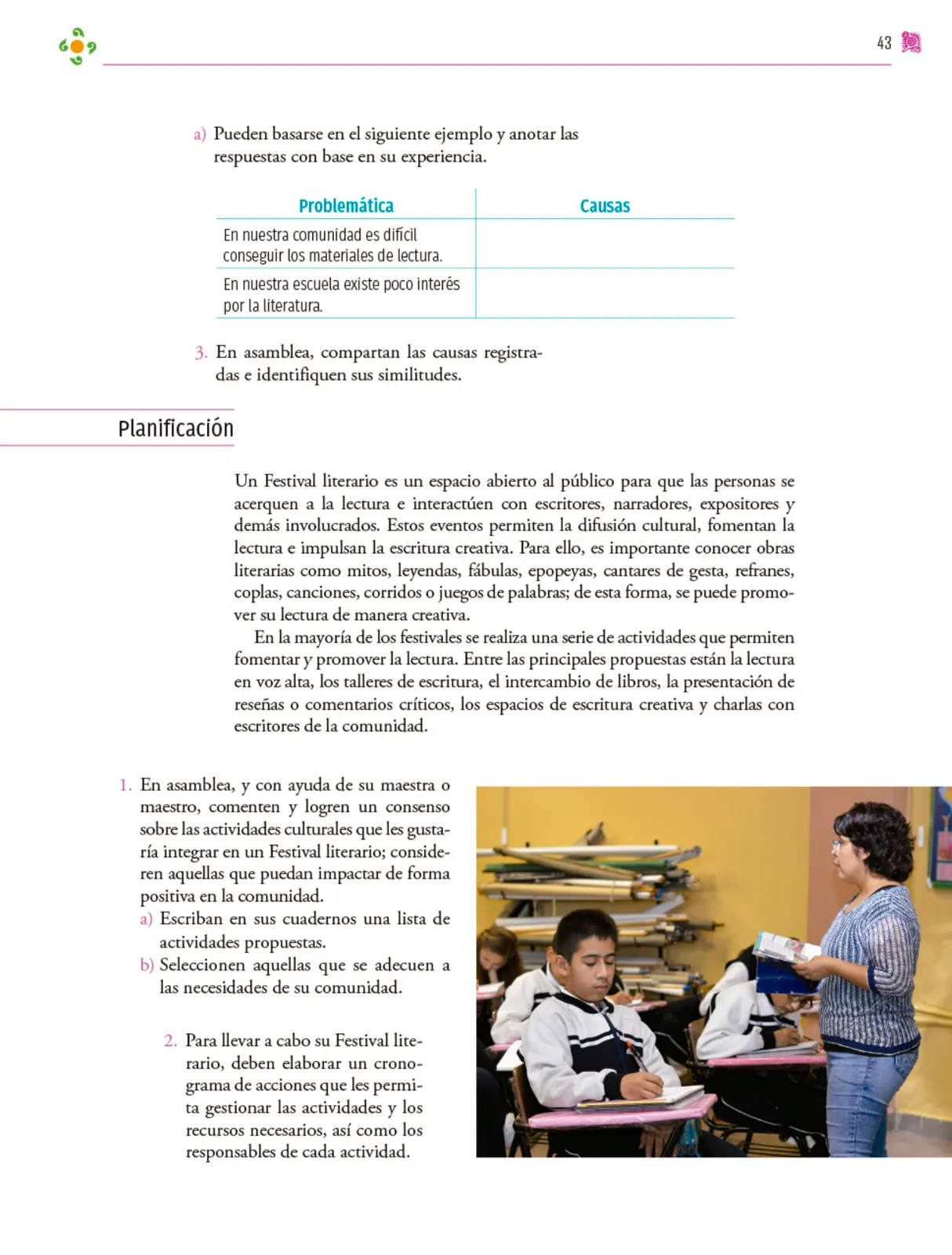 Miniatura página 44 de Colección Ximhai. Nuestro libro de proyectos.   Libro de Educación Secundaria Grado 1°  Ciclo Escolar 2025 - 2026