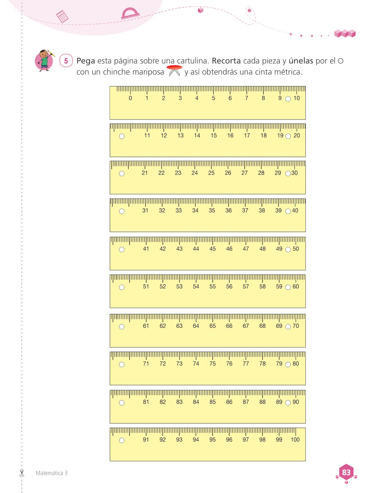 Página 85 de Matemática 3 : cuaderno de trabajo para tercer grado de Educación Primaria 2019 · 2019