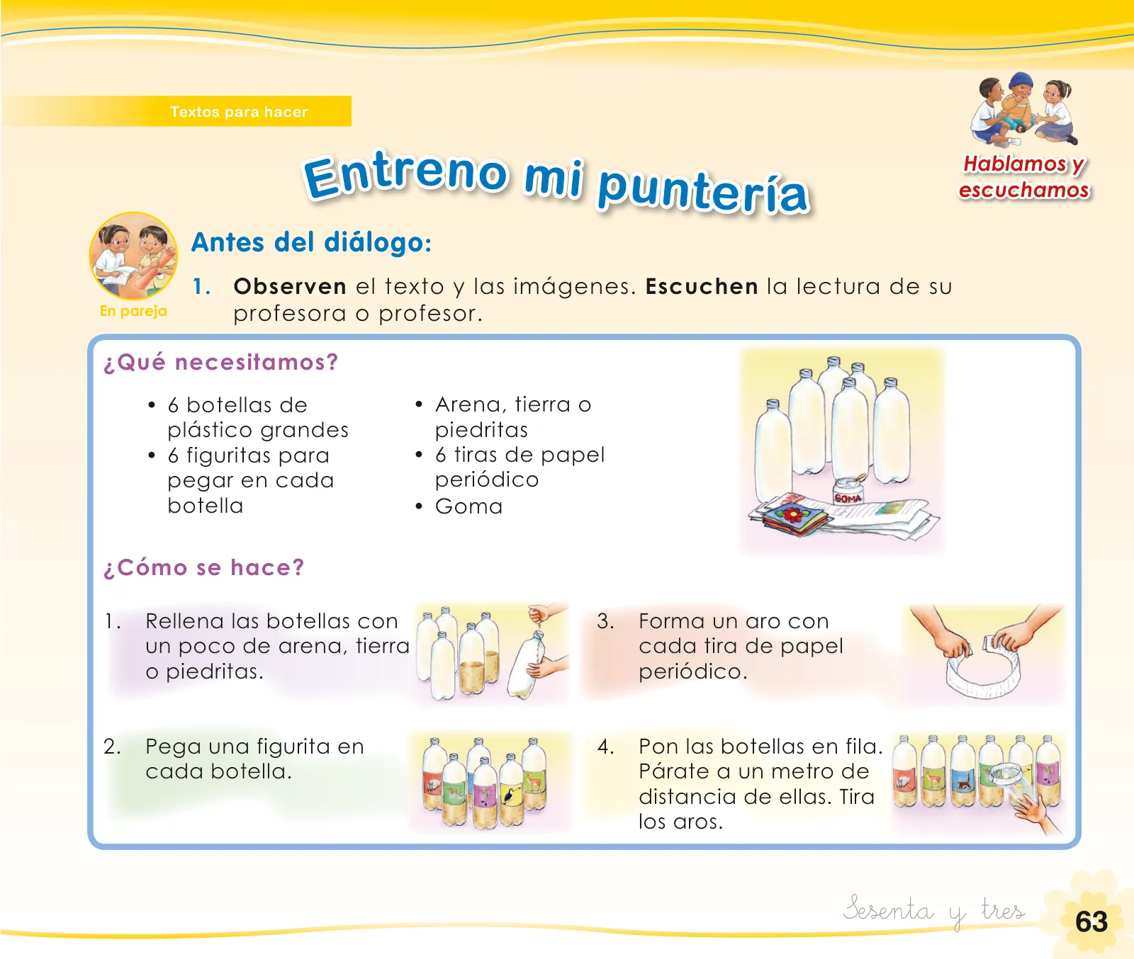 Página 65 de Comunicación 1 : cuaderno de trabajo para primer grado de Educación Primaria 2019 · 2019