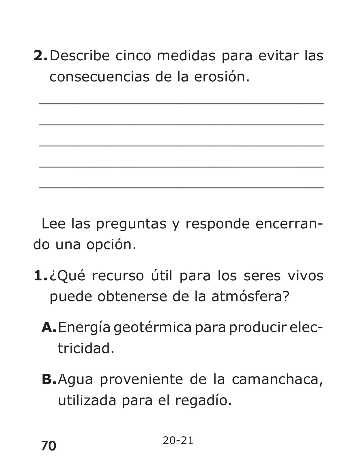 Miniatura página 70 de Libro de Ciencias Naturales – Quinto Básico | Texto del Estudiante MINEDUC – Descargar PDF · 2024