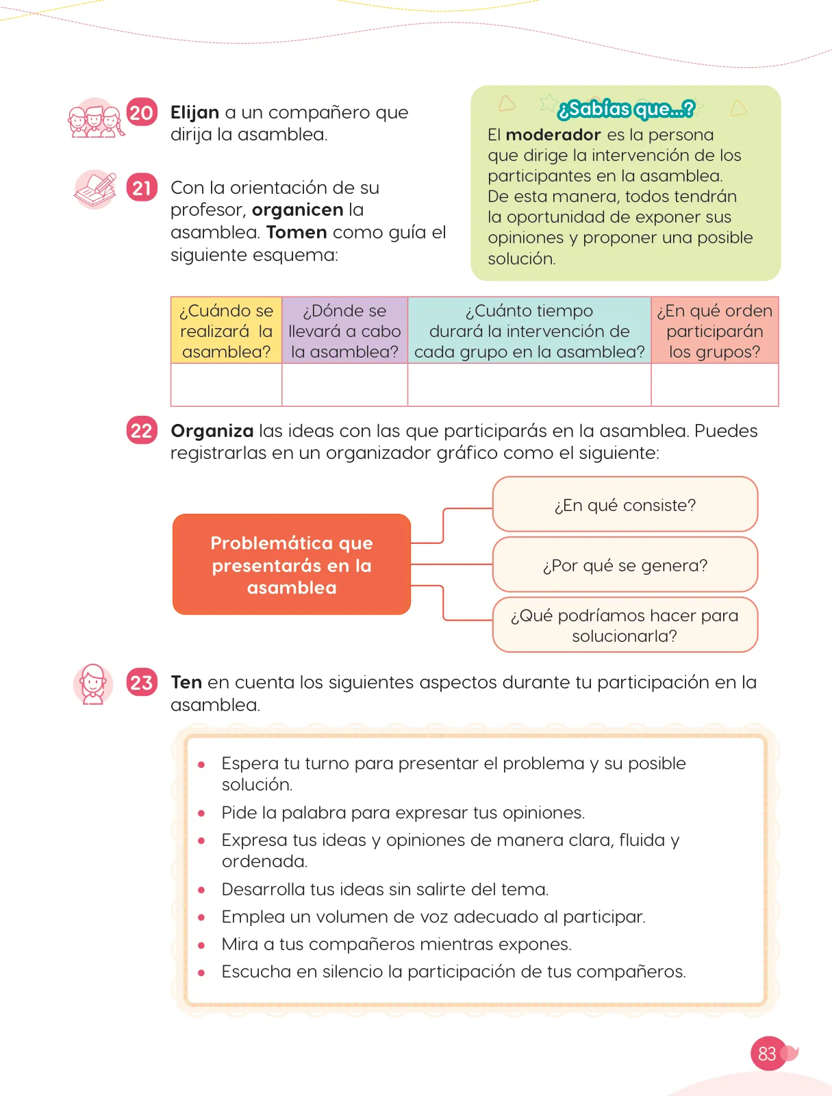 Página 85 de Cuadernillo de Comunicación 4, cuarto grado de Primaria · 2023