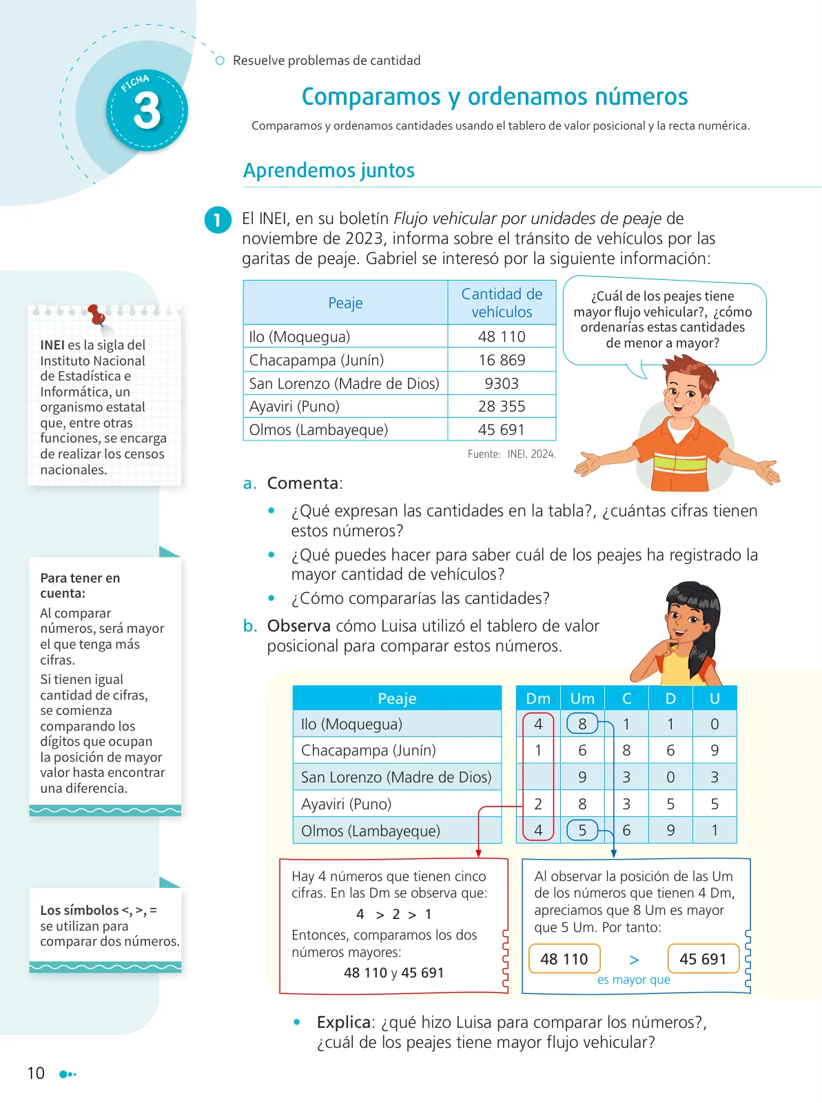 Página 12 de Texto de Matemática 5. Quinto grado de Primaria · 2024