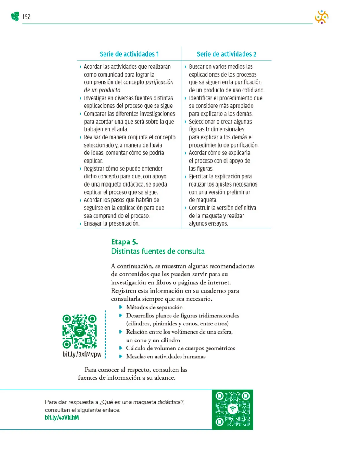 Miniatura página 153 de Colección Nanahuatzin. Nuestro libro de Proyectos. Tomo I.   Libro de Educación Telesecundaria Grado 3°  Ciclo Escolar 2025 - 2026