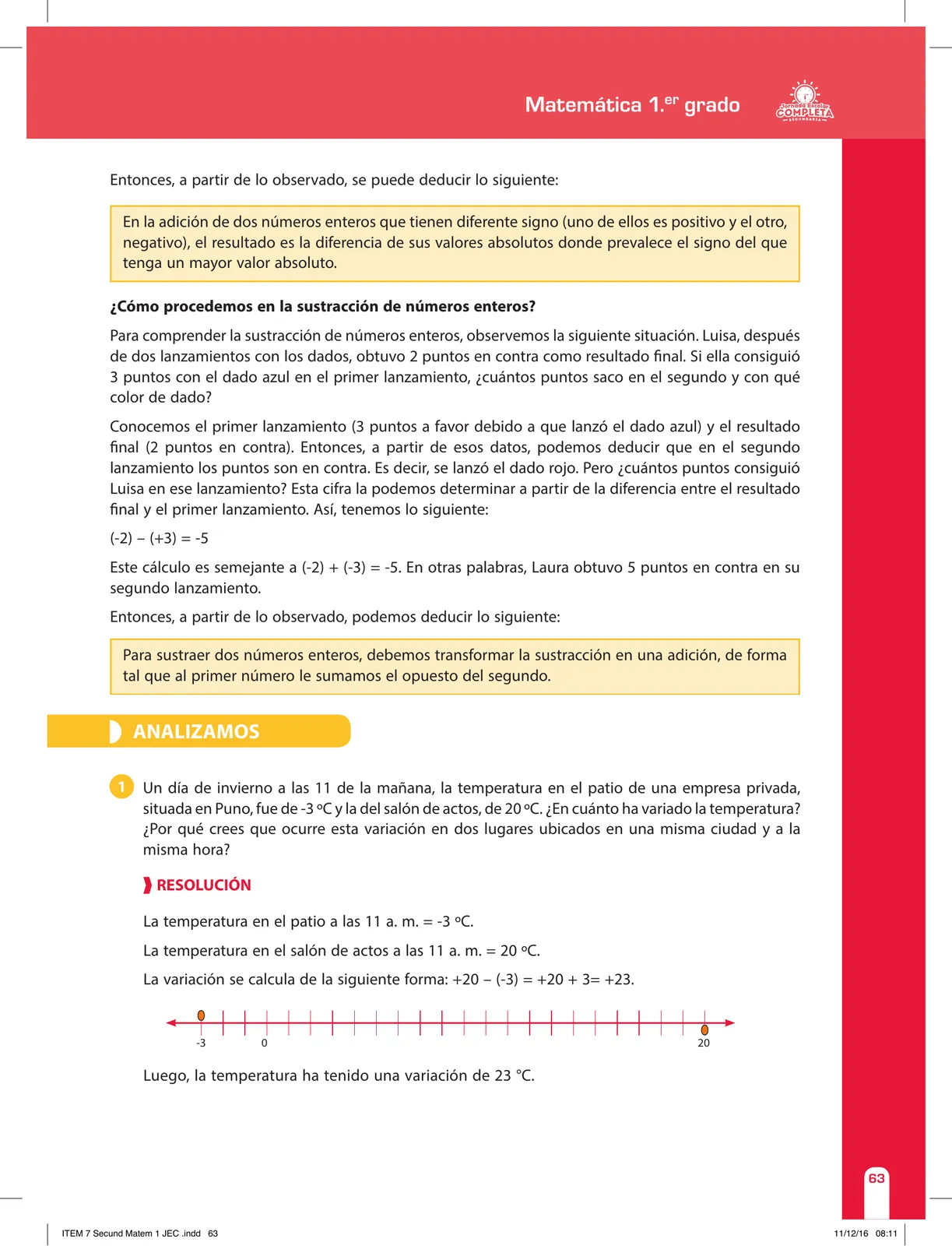 Miniatura página 63 de Matemática 1 : cuaderno de reforzamiento pedagógico - JEC · 2016