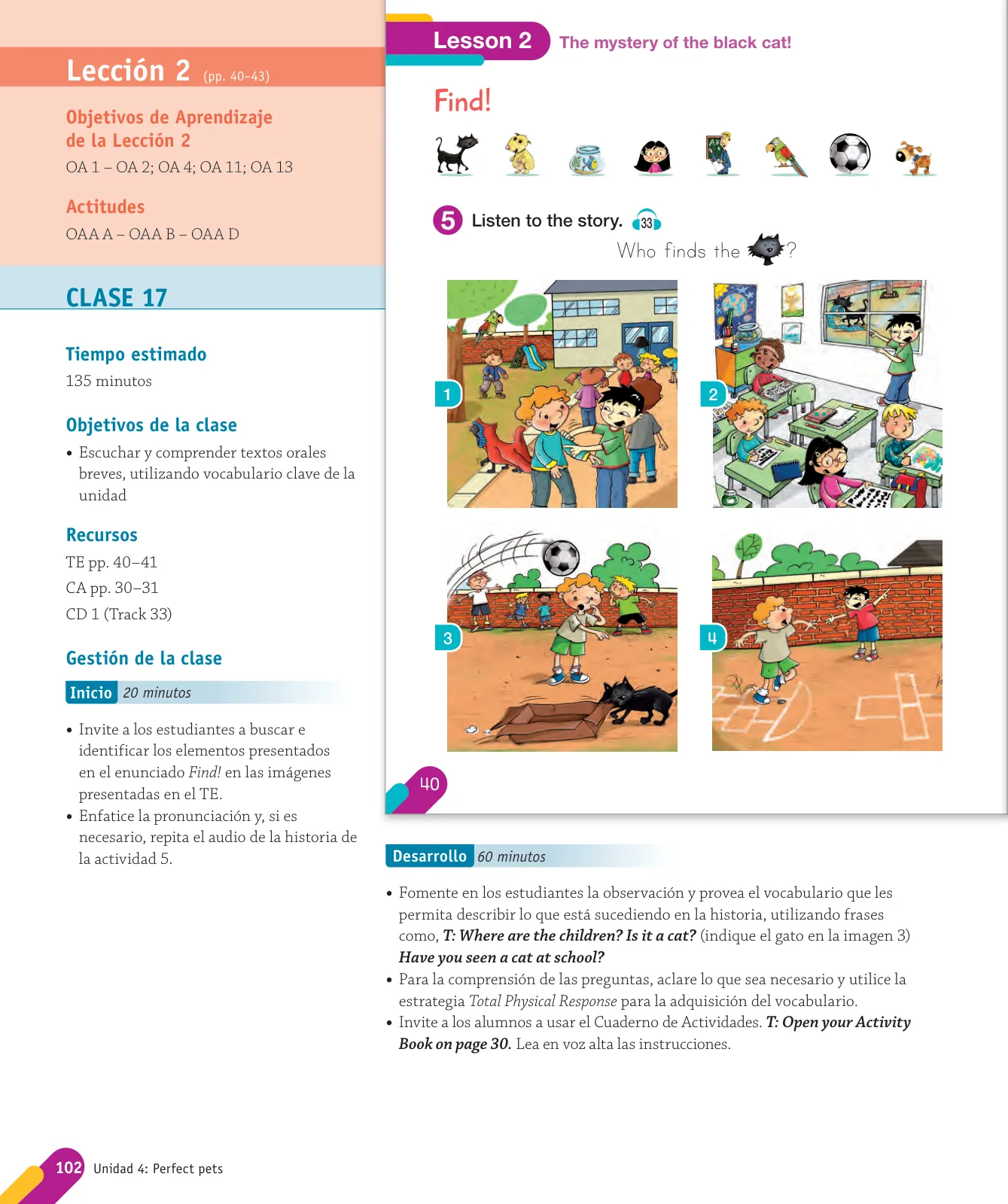 Página 104 de Inglés – Primero Básico | Student’s Book MINEDUC – Descargar PDF · 2024