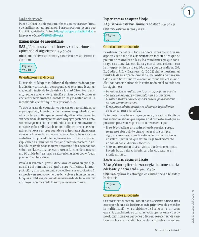 Página 56 de Matemática – Cuarto Básico | Texto del Estudiante MINEDUC – Descargar PDF · 2024