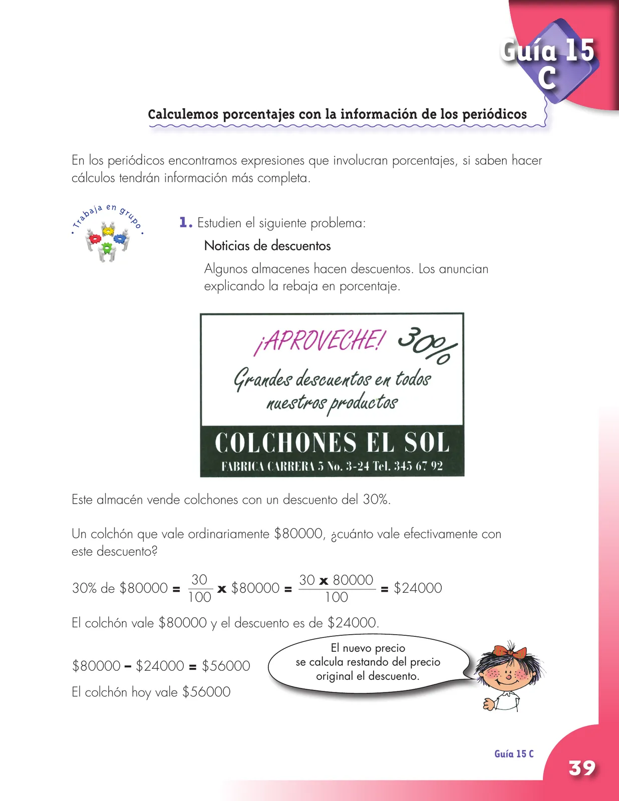 Miniatura página 39 de Matematica 5° · Cartilla 03
