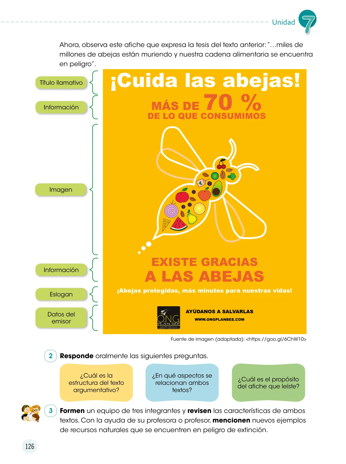 Página 127 de Comunicación 6 : cuaderno de trabajo para sexto grado de Educación Primaria 2019 · 2019