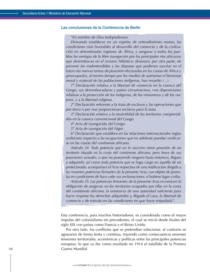 Página 186 de Ciencias Sociales 8° · Secundaria Activa