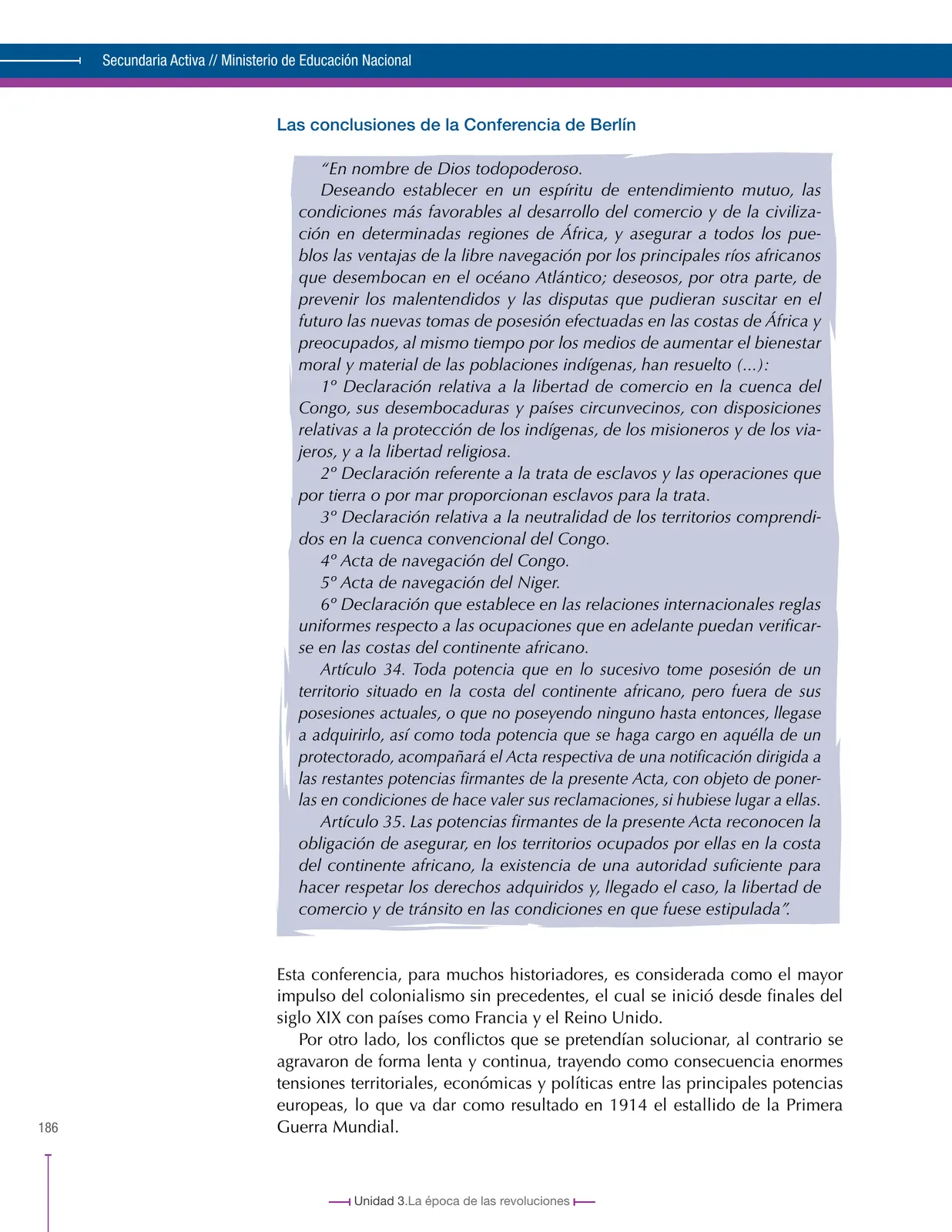 Miniatura página 186 de Ciencias Sociales 8° · Secundaria Activa