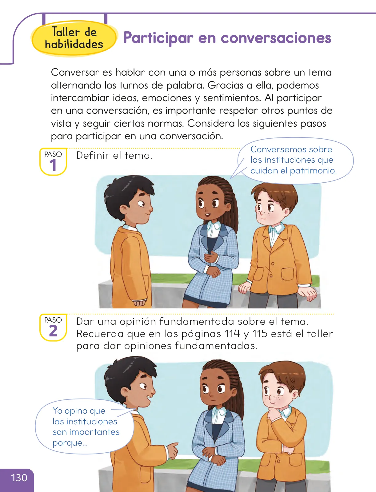 Página 132 de Historia, Geografía y Ciencias Sociales – Segundo Básico – Texto del Estudiante MINEDUC – Descargar PDF · 2024