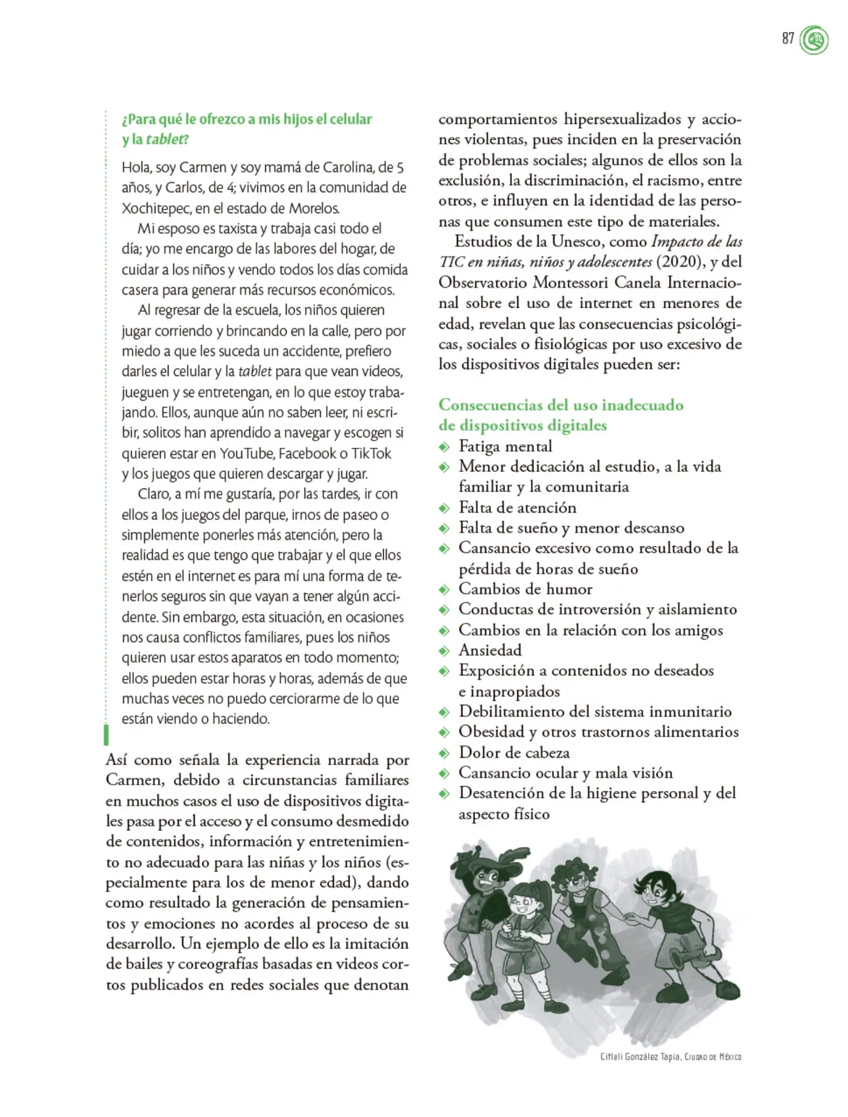 Página 88 de Crianza para la libertad. Libro para las familias. Fase 2  Libro de Educación Preescolar Grado 1°, 2°, 3°  Ciclo Escolar 2025 - 2026
