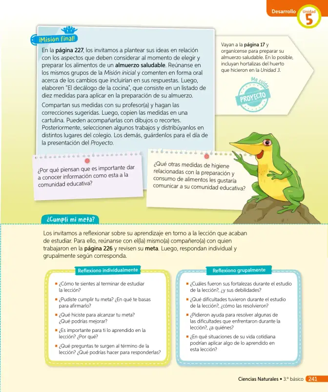 Página 260 de Ciencias Naturales – Tercero Básico | Texto del Estudiante MINEDUC – Descargar PDF · 2024