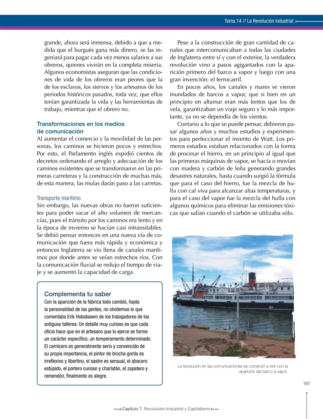 Miniatura página 167 de Ciencias Sociales 8° · Secundaria Activa