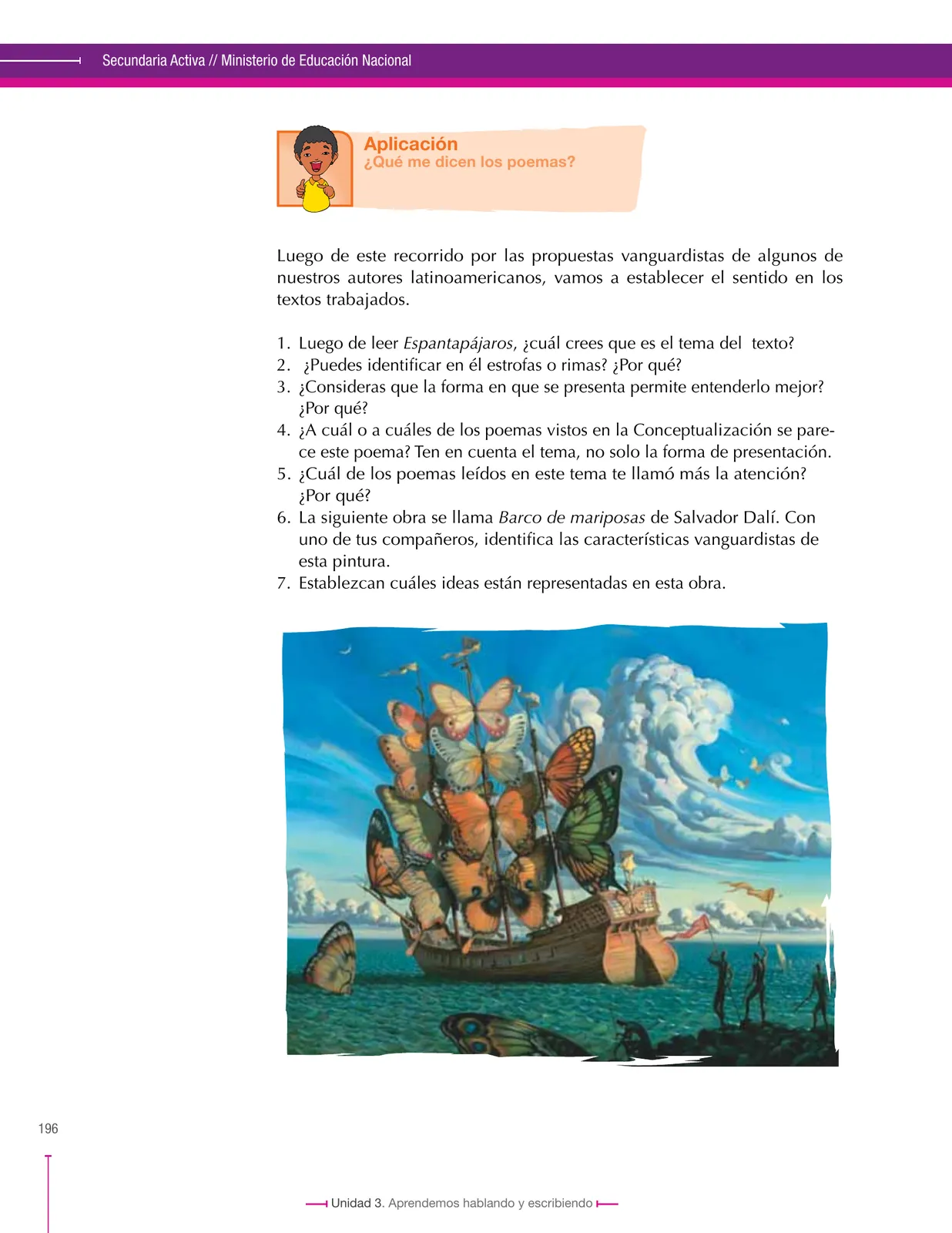 Página 196 de Lenguaje 9° · Secundaria Activa