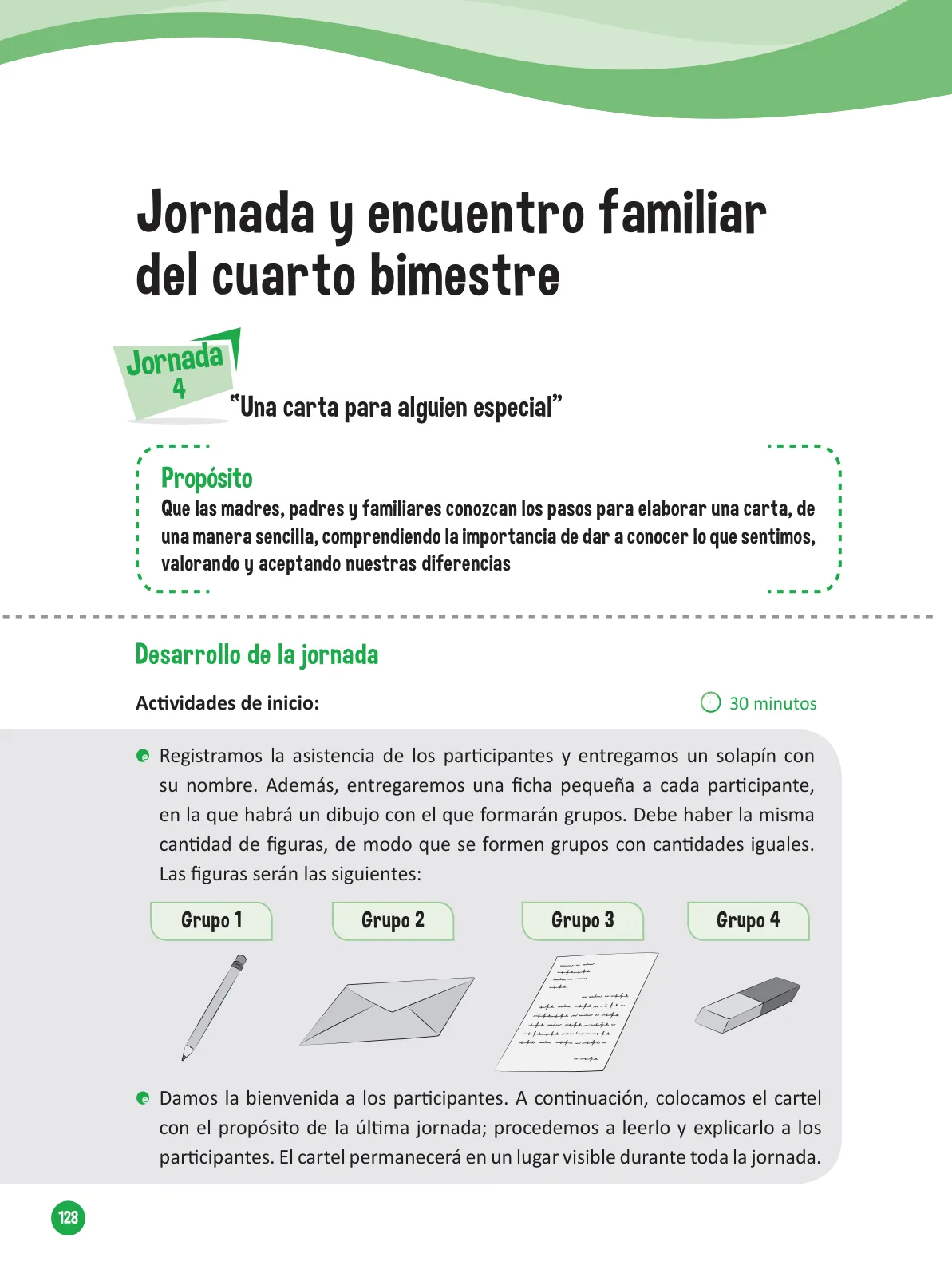 Página 130 de Guía para el trabajo docente con las familias del ciclo V de Primaria · 2016