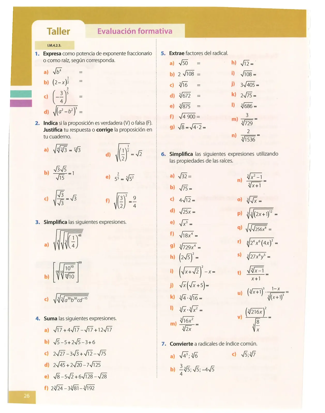 Miniatura página 26 de Matematica · 10 EGB · 2025