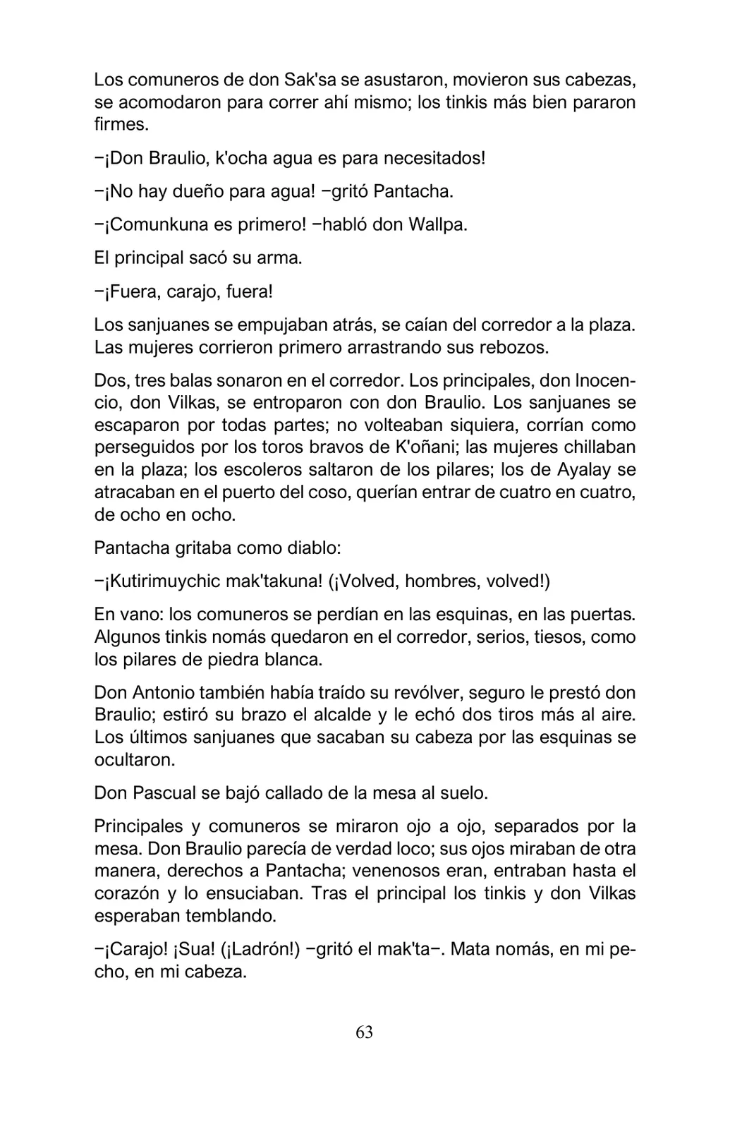 Miniatura página 63 de Arguedas, entre el fuego y el amor : textos seleccionados para estudiantes de Educación Básica · 2021