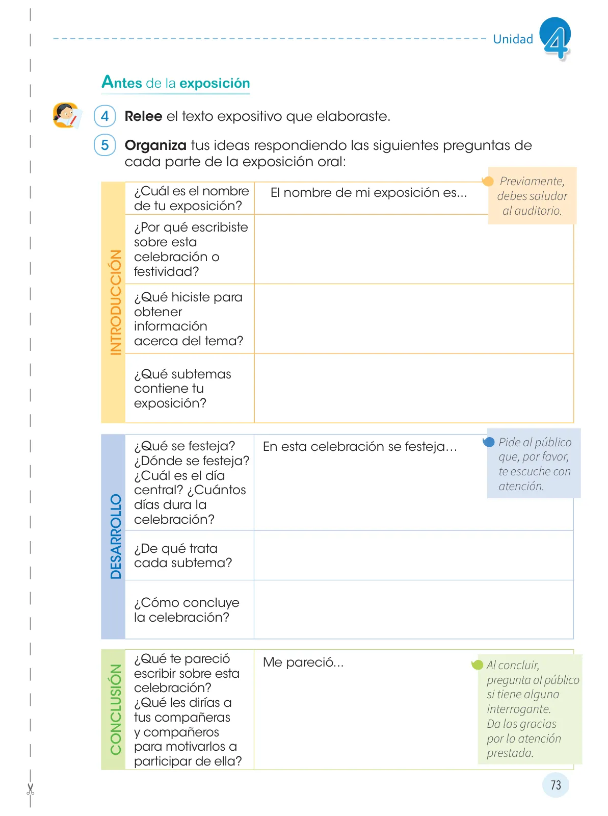 Página 75 de Comunicación 4 : cuaderno de trabajo para cuarto grado de Educación Primaria 2019 · 2019