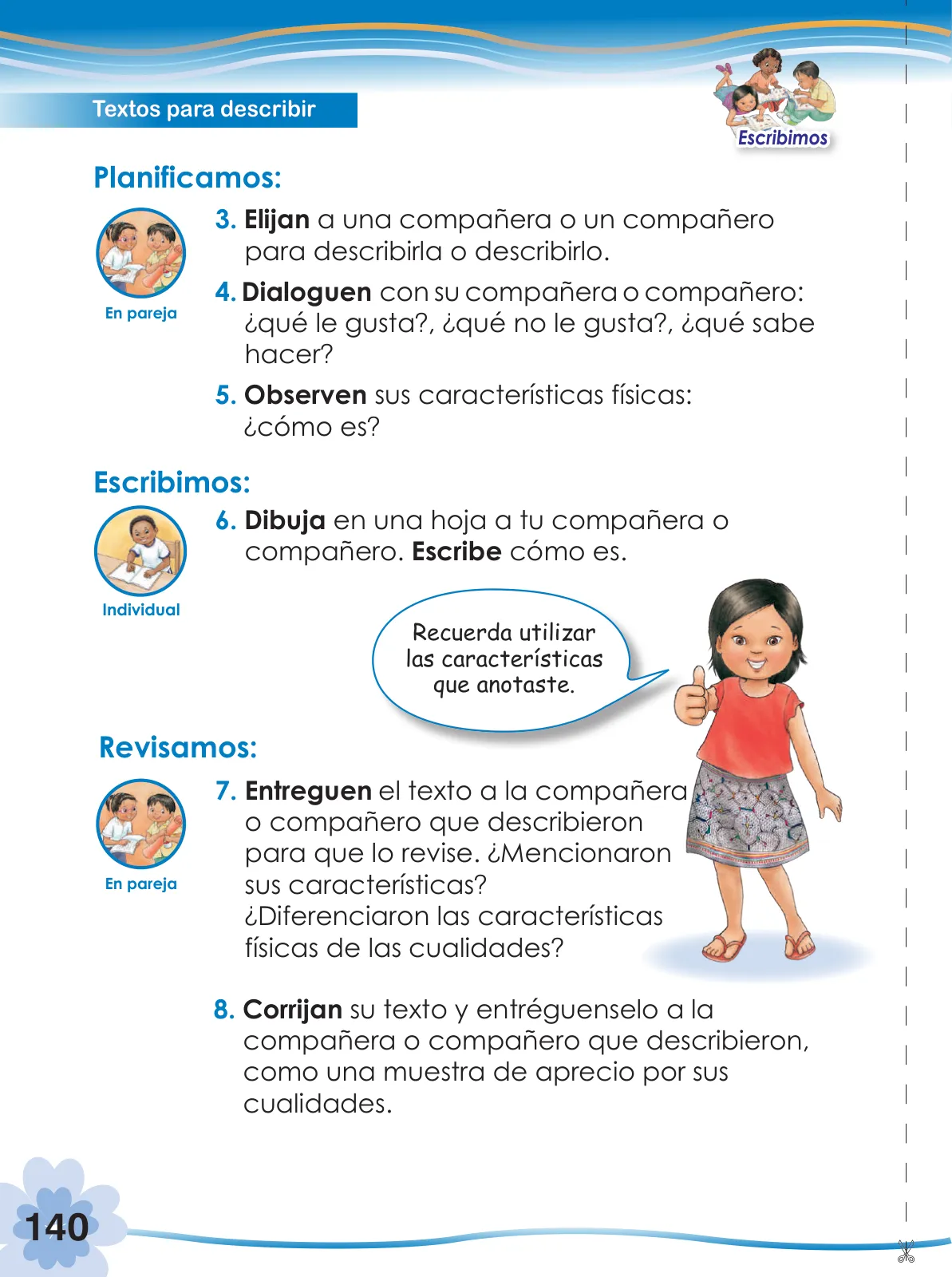 Miniatura página 142 de Comunicación 2 : cuaderno de trabajo para segundo grado de Educación Primaria 2019 · 2019