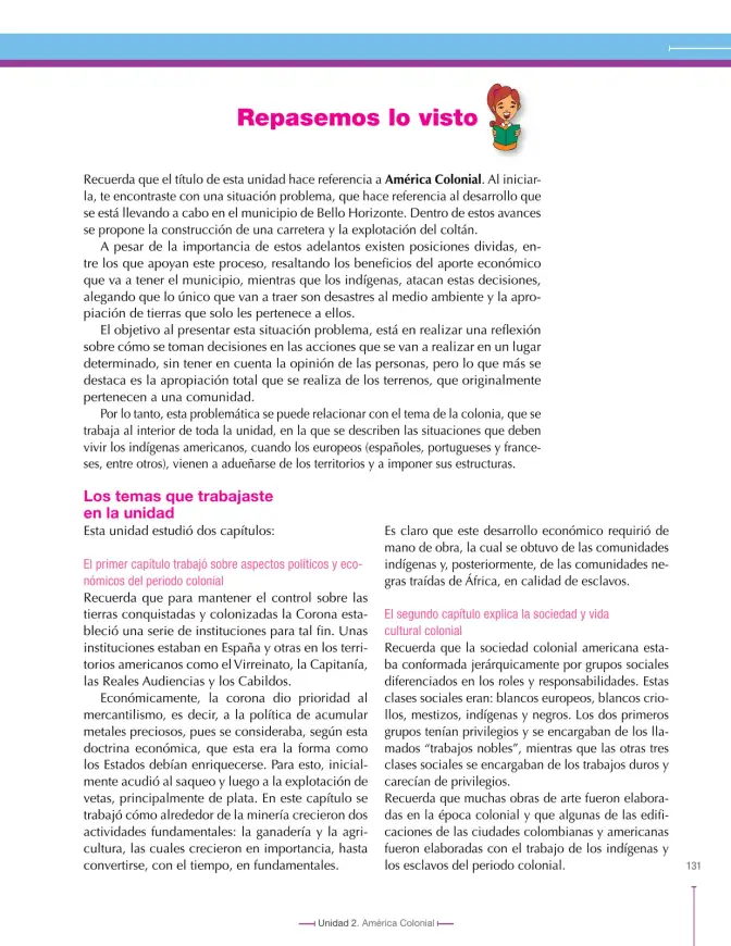 Página 131 de Ciencias Sociales 8° · Secundaria Activa
