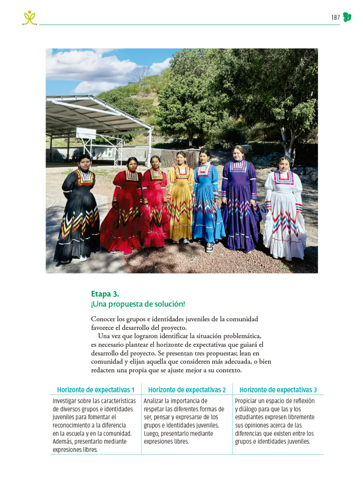 Miniatura página 188 de Colección Ximhai. Nuestro libro de Proyectos.  Tomo III.  Libro de Educación Telesecundaria Grado 1°  Ciclo Escolar 2025 - 2026