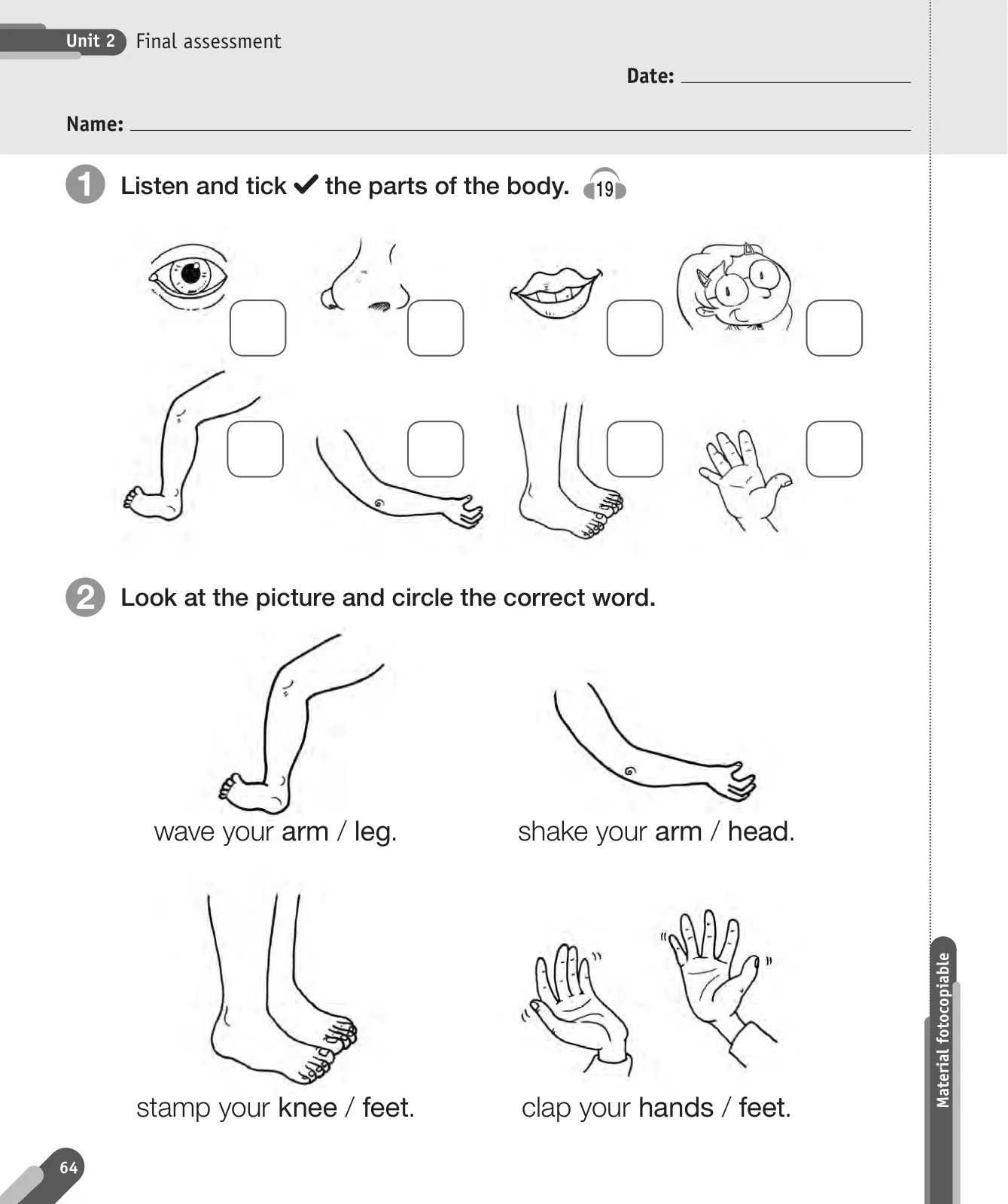 Página 66 de Inglés – Primero Básico | Student’s Book MINEDUC – Descargar PDF · 2024