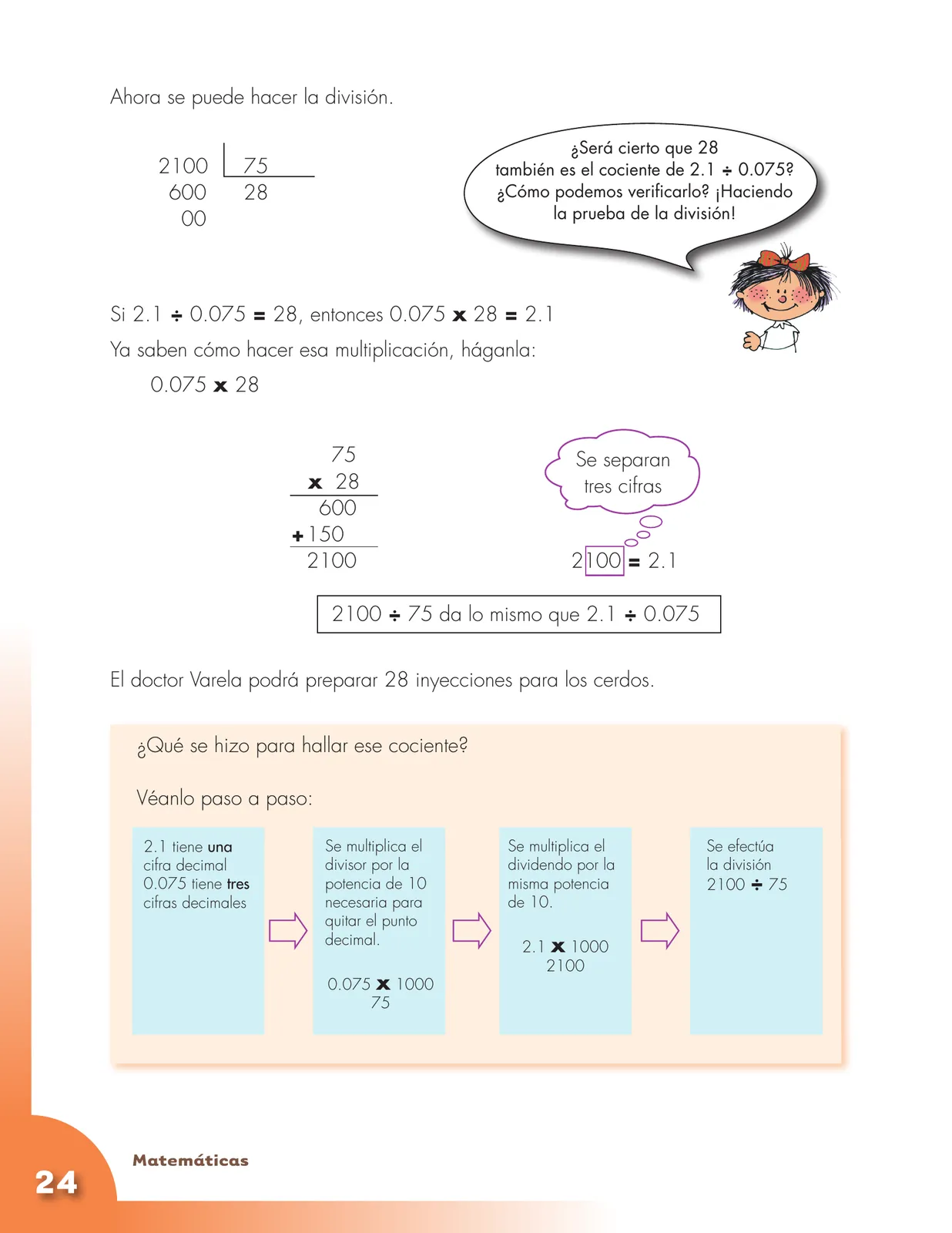 Miniatura página 24 de Matematica 5° · Cartilla 03