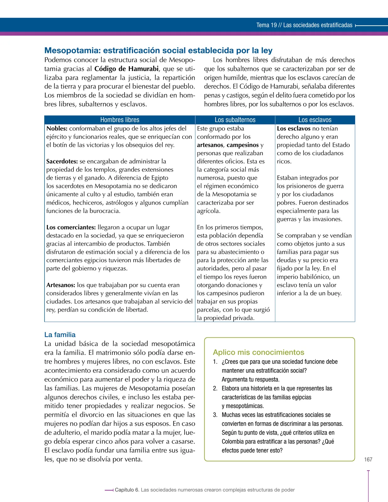 Página 167 de Ciencias Sociales 6° · Secundaria Activa
