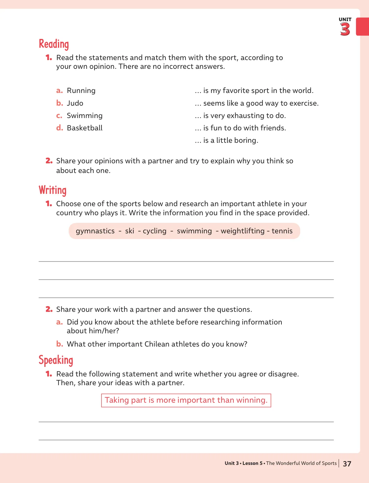 Miniatura página 38 de Inglés – Séptimo Básico | Student’s Book MINEDUC – Descargar PDF · 2024