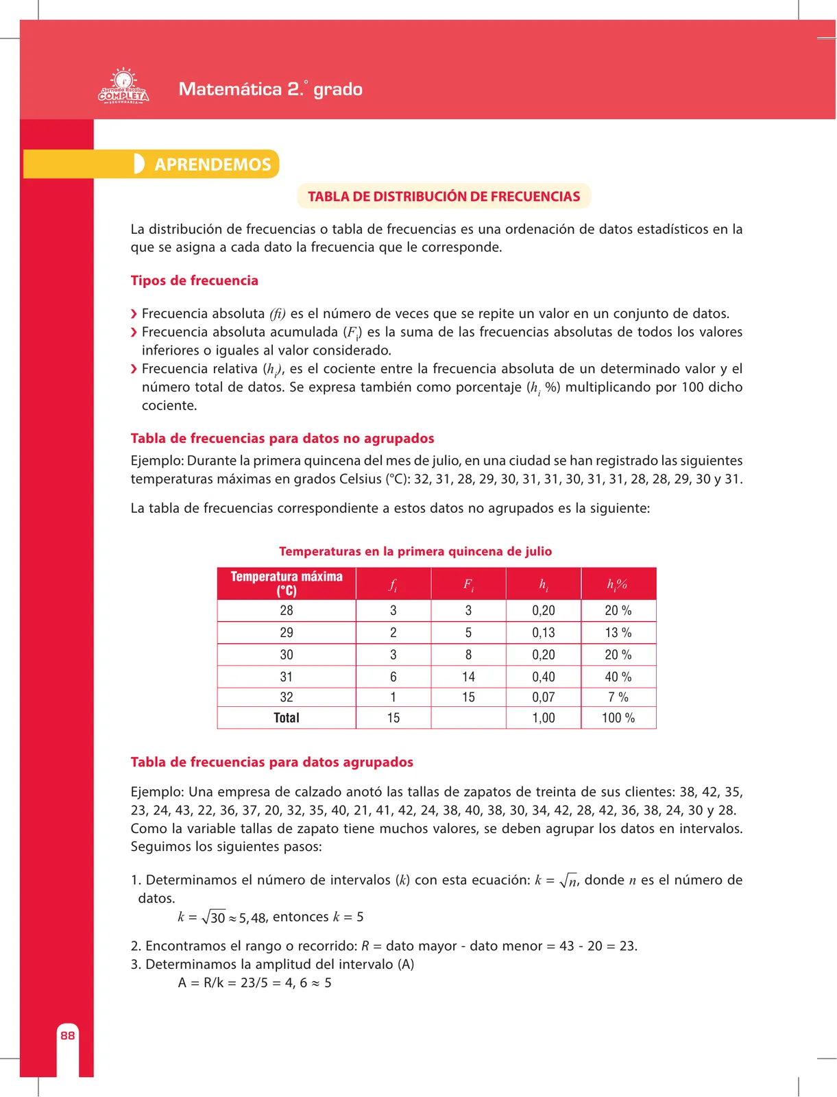 Miniatura página 88 de Matemática 2 : cuaderno de reforzamiento pedagógico - JEC · 2016