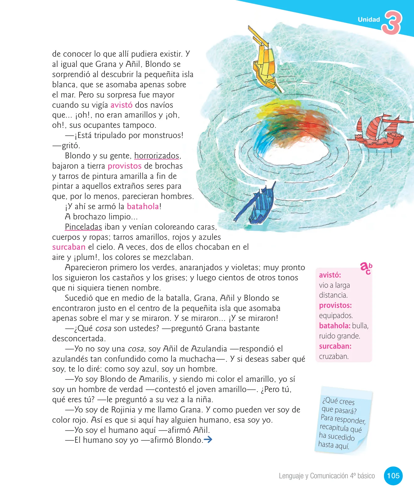 Página 107 de Lenguaje y Comunicación – Cuarto Básico | Texto del Estudiante MINEDUC – Descargar PDF · 2024