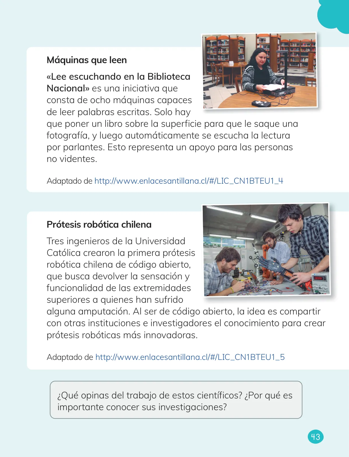 Miniatura página 45 de Ciencias Naturales – Primero Básico | Texto del Estudiante (MINEDUC) – Descargar PDF · 2024