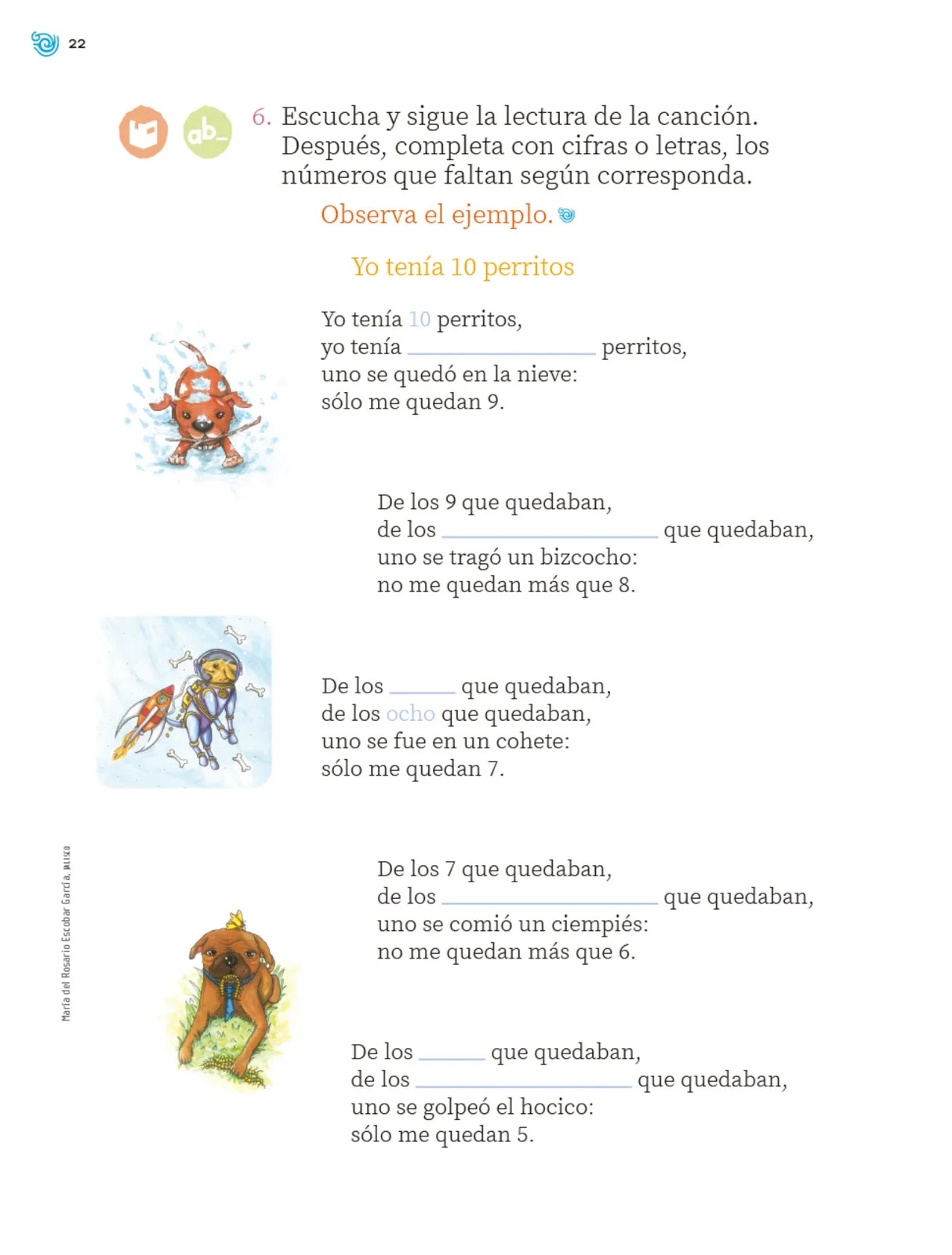 Página 23 de Múltiples lenguajes. Trazos y palabras.   Libro de Educación Primaria Grado 2°  Ciclo Escolar 2025 - 2026
