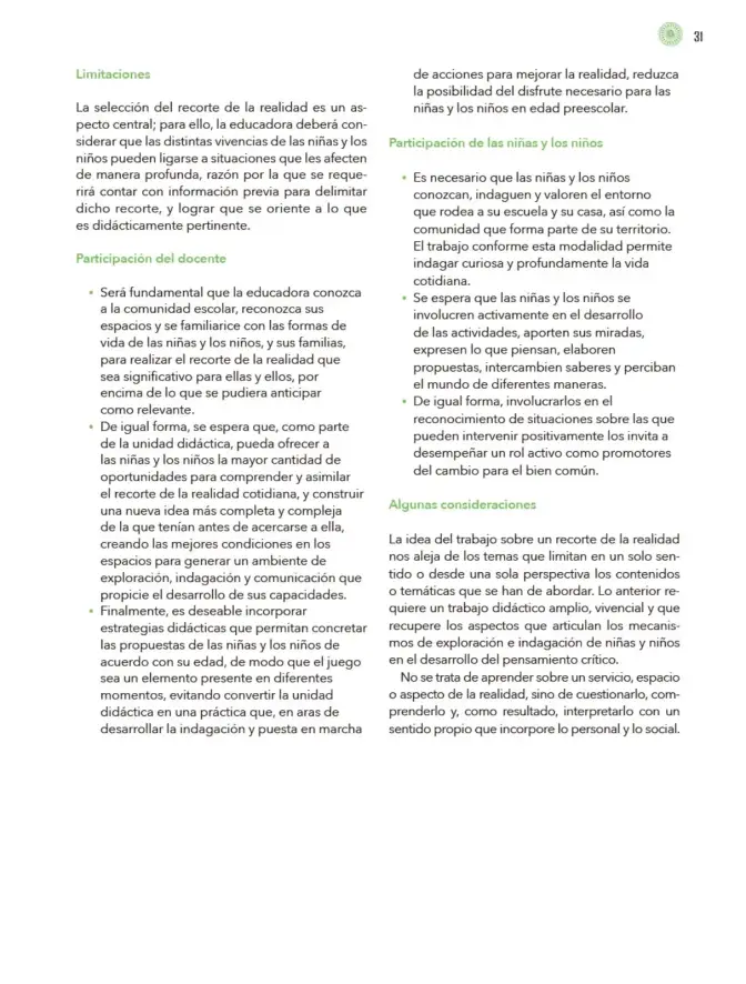 Página 32 de Modalidades de trabajo para la acción transformadora y el codiseño Libro de Educación Preescolar Grado 1°, 2°, 3° Ciclo Escolar 2025 - 2026