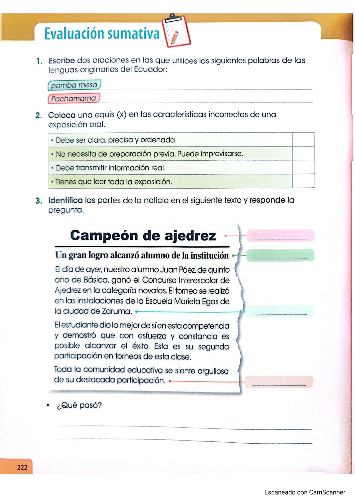 Página 216 de Lengua Y Literatura · 3 EGB · 2025