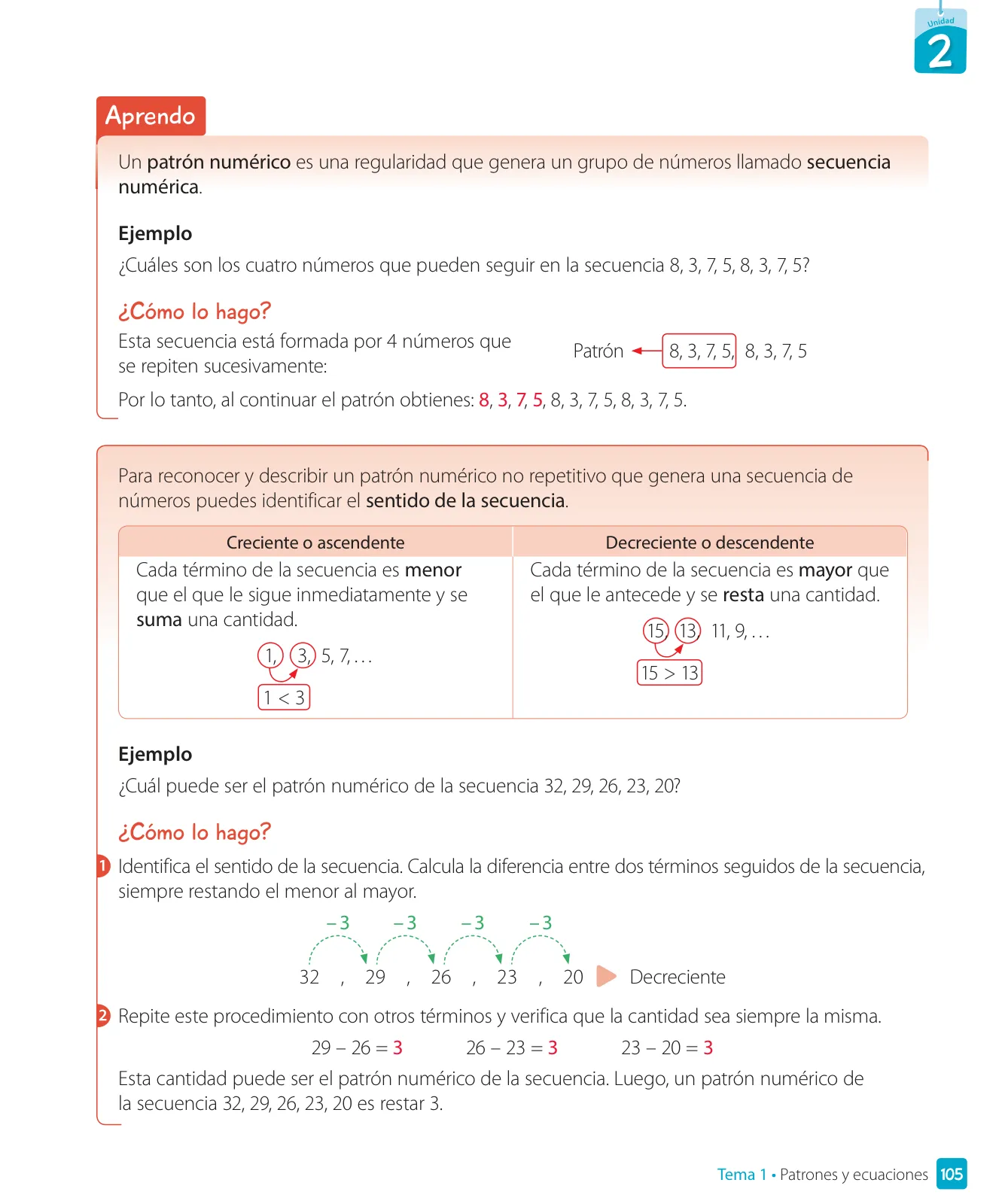 Página 107 de Matemática – Tercero Básico | Texto del Estudiante MINEDUC – Descargar PDF · 2024