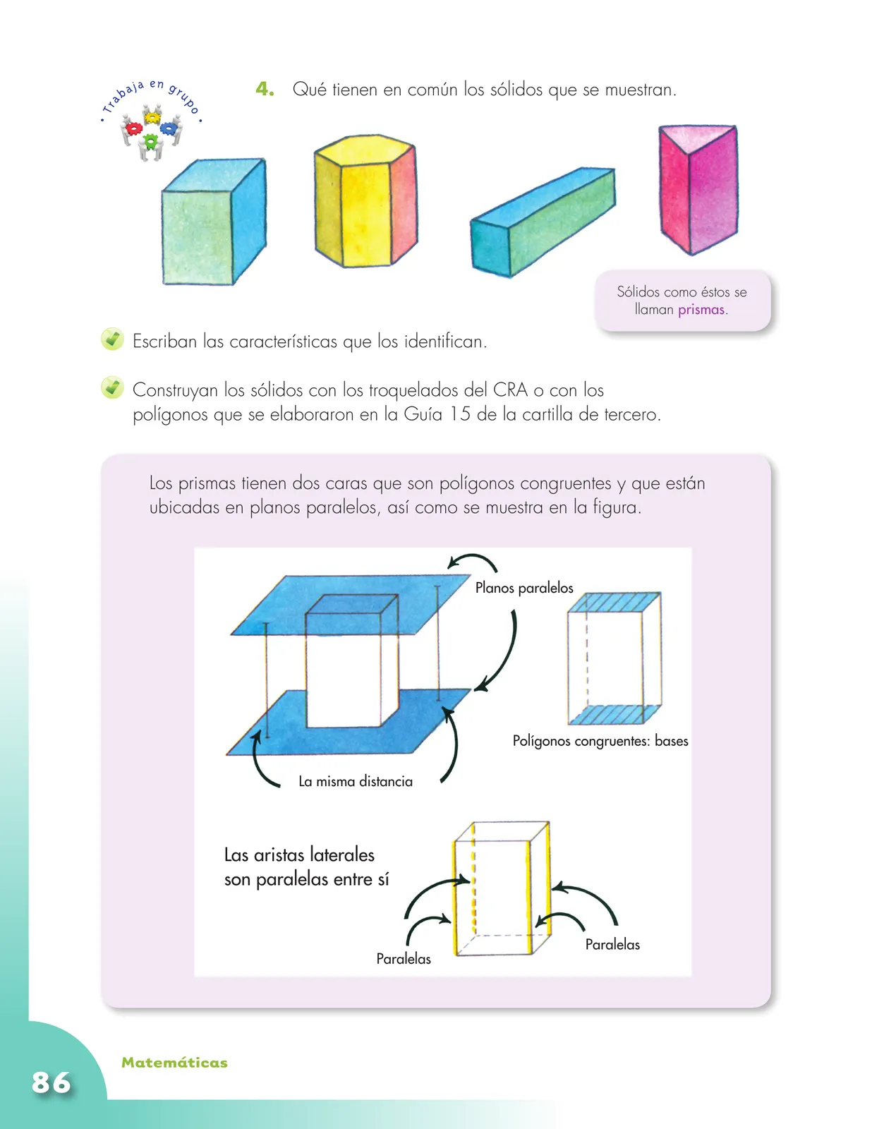 Miniatura página 86 de Matematica 5° · Cartilla 02