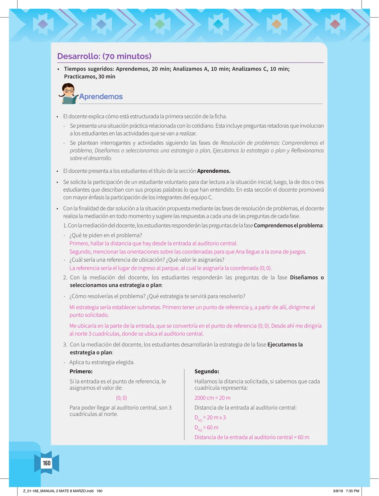 Miniatura página 162 de Resolvamos problemas 2 : manual para el docente 2018 · 2018