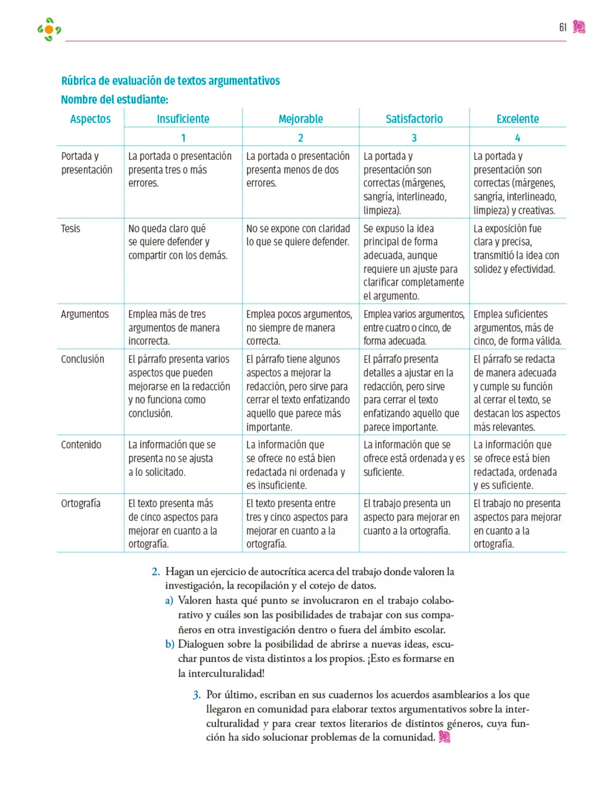 Miniatura página 62 de Colección Nanahuatzin. Nuestro libro de proyectos.   Libro de Educación Secundaria Grado 3°  Ciclo Escolar 2025 - 2026