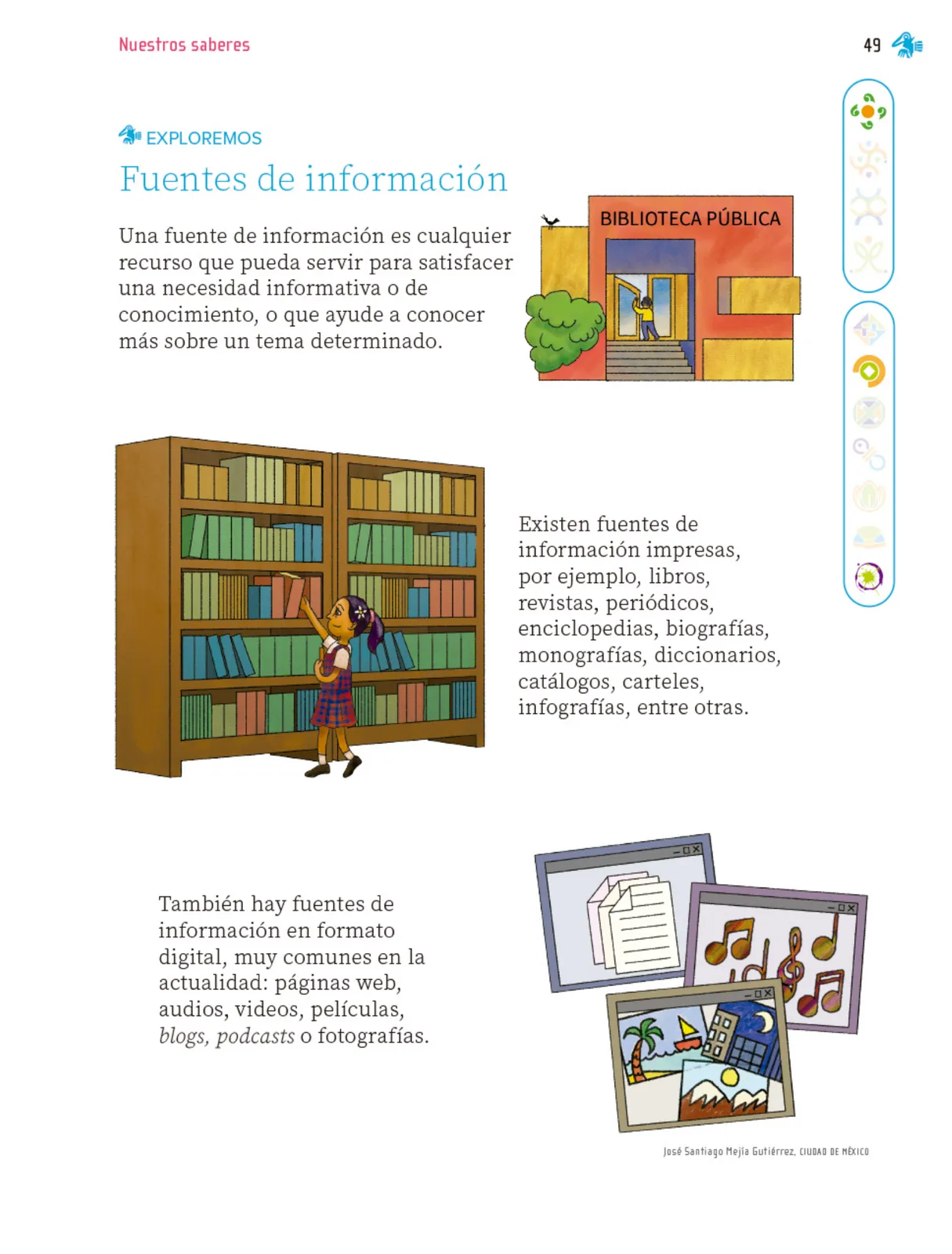 Página 50 de Nuestros saberes: Libro para alumnos, maestros y familia.   Libro de Educación Primaria Grado 1°  Ciclo Escolar 2025 - 2026