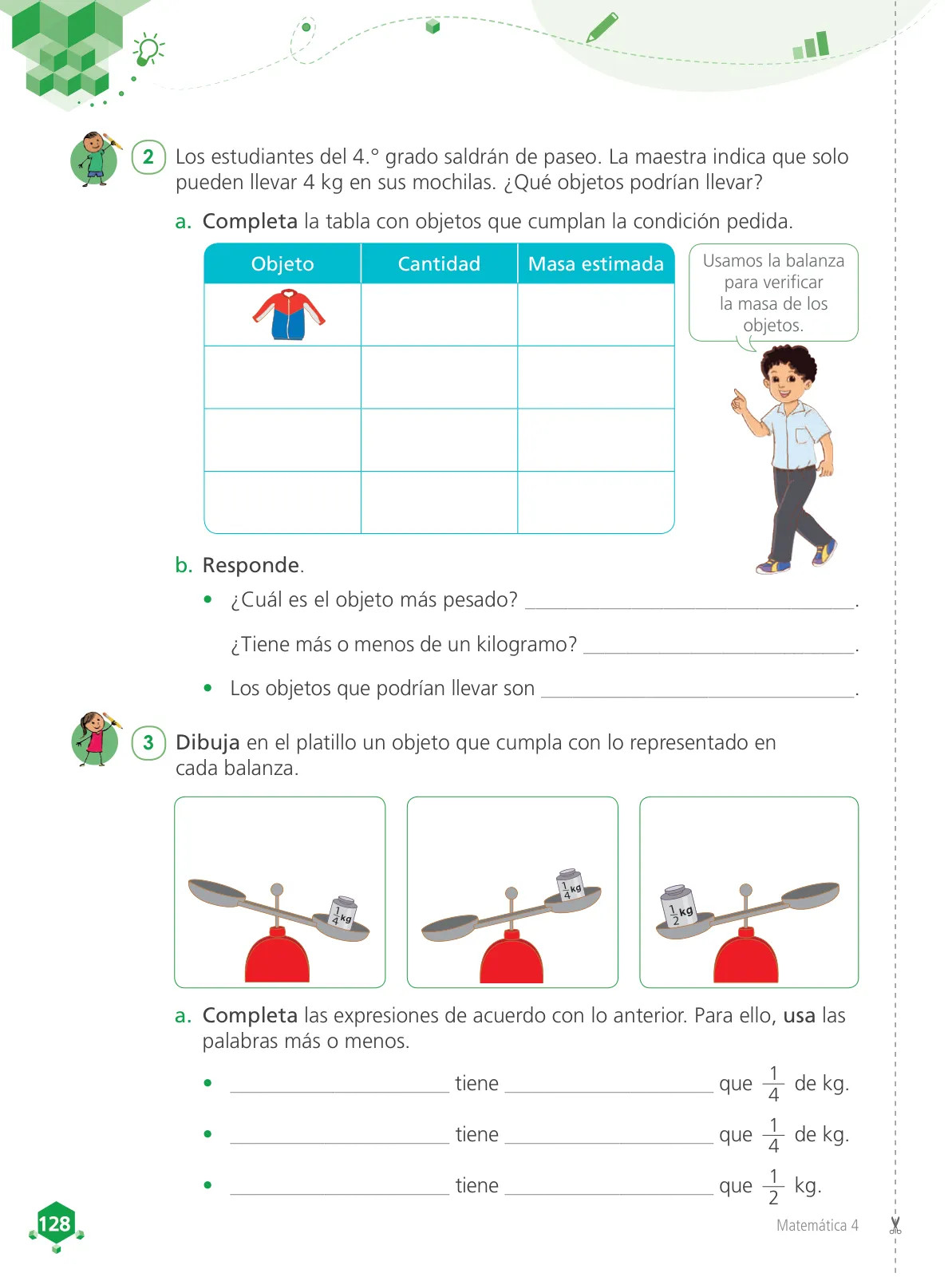 Miniatura página 130 de Matemática 4 : cuaderno de trabajo para cuarto grado de Educación Primaria 2019 · 2019