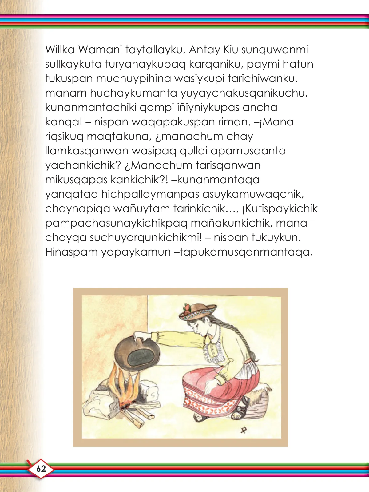 Página 64 de Willakuykuna maytu - Chanka Literatura 2 - 2° Secundaria - Quechua chanka · 2023