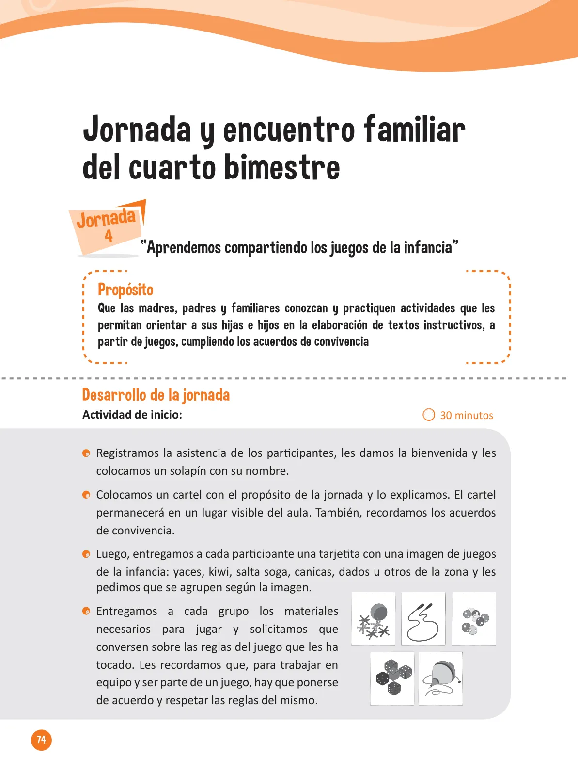 Página 76 de Guía para el trabajo docente con las familias del ciclo IV de Primaria · 2016