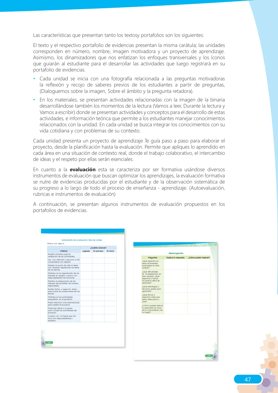 Miniatura página 47 de Guía para el docente sobre el uso del material educativo, Quechua Chanka. Ciclos Inicial e Intermedio, área de Comunicación · 2020