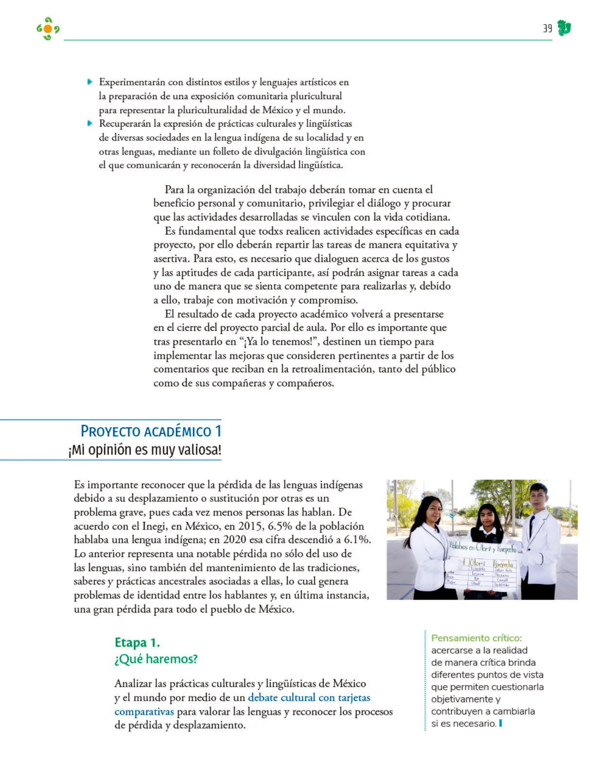 Página 40 de Colección Nanahuatzin. Nuestro libro de Proyectos. Tomo I. Libro de Educación Telesecundaria Grado 3° Ciclo Escolar 2025 - 2026
