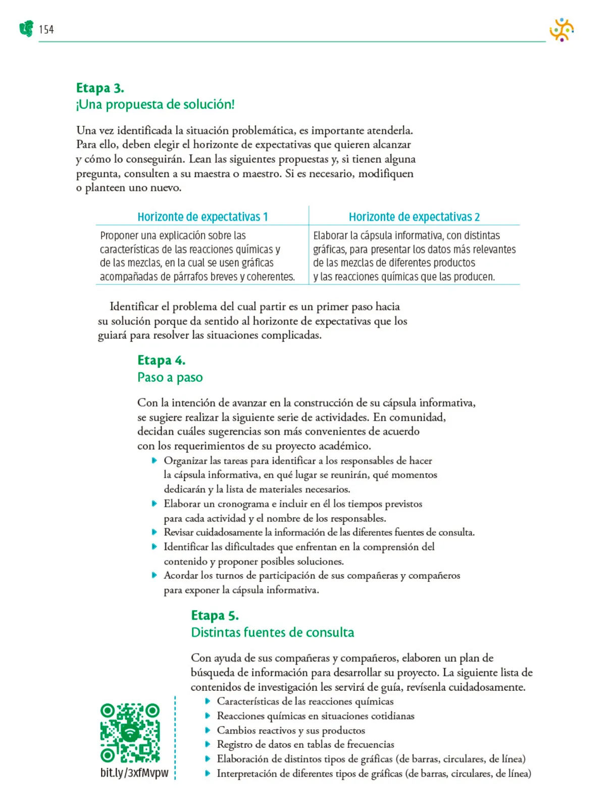 Miniatura página 155 de Colección Nanahuatzin. Nuestro libro de Proyectos.  Tomo II.  Libro de Educación Telesecundaria Grado 3°  Ciclo Escolar 2025 - 2026