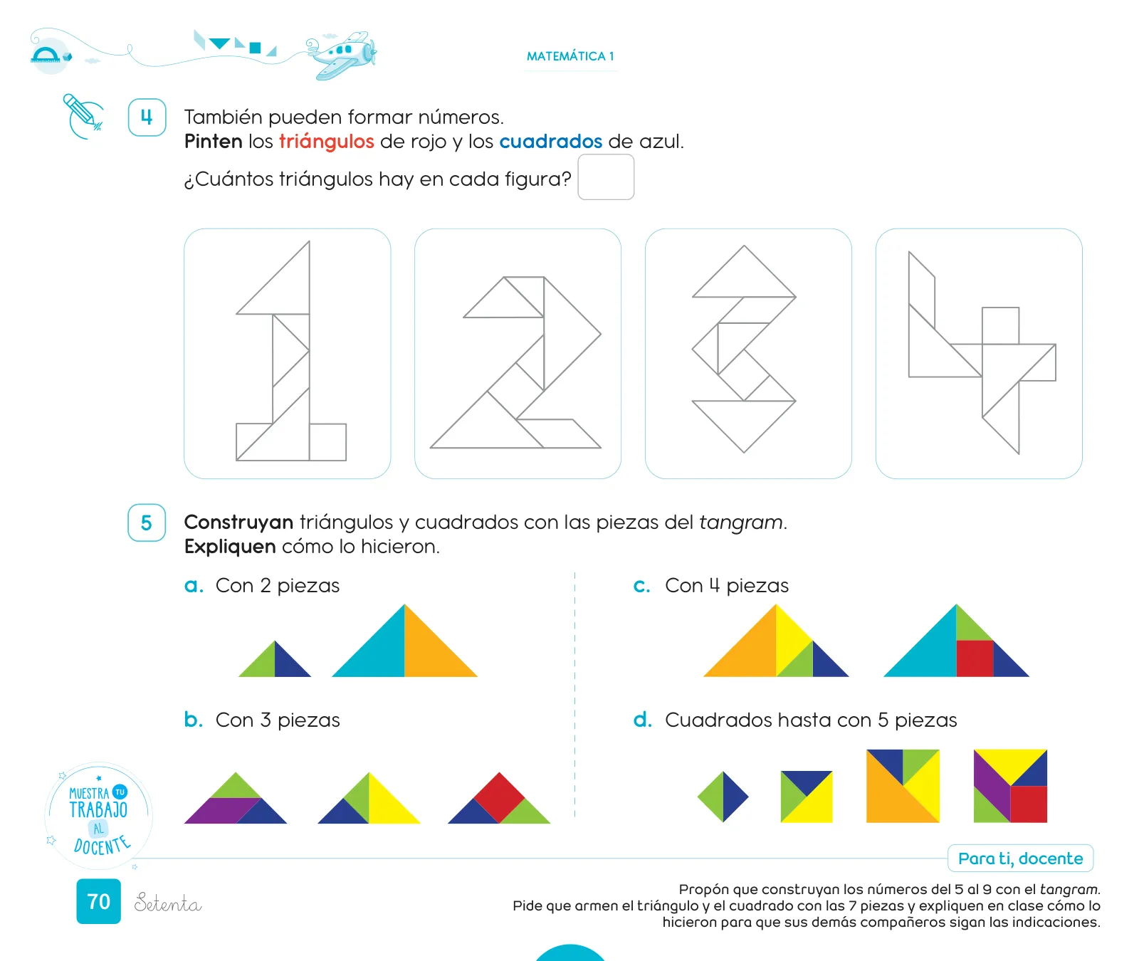 Miniatura página 72 de Cuadernillo de Matemática 1, primer grado de Primaria · 2023
