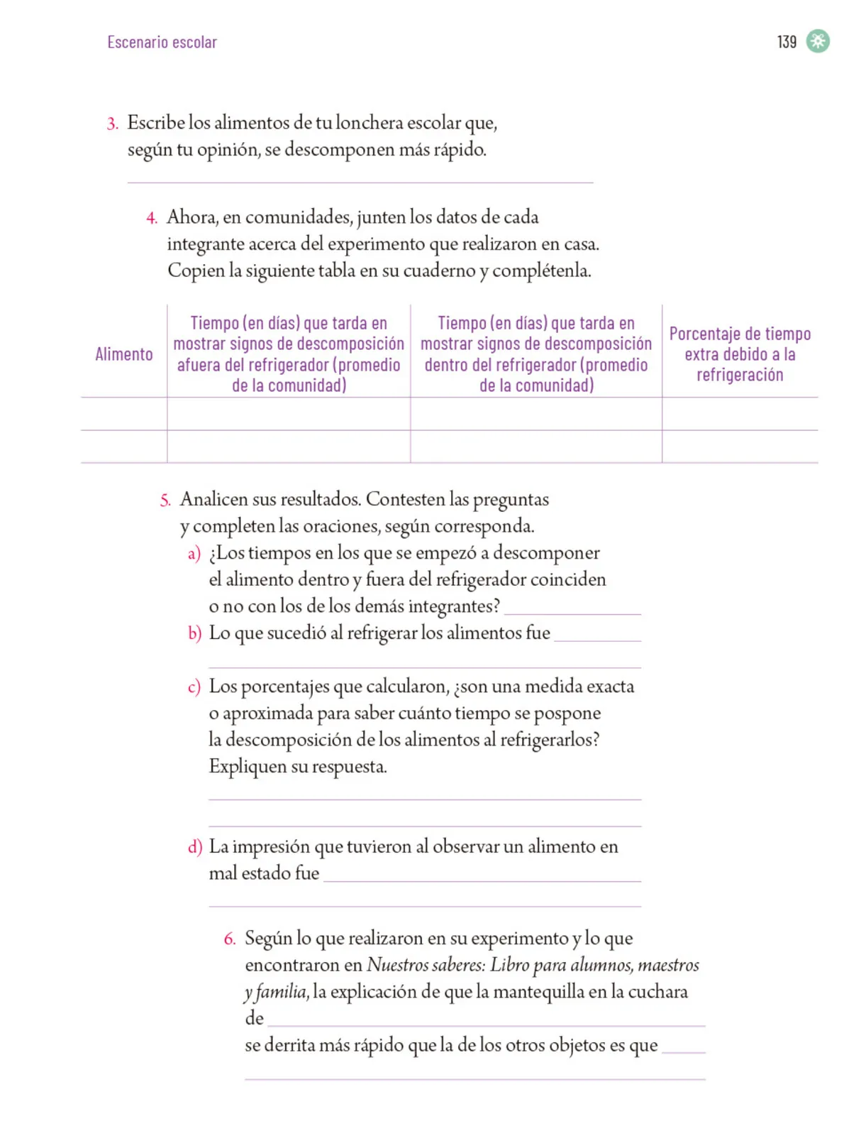 Página 142 de Proyectos Escolares. Libro de Educación Primaria Grado 5° Ciclo Escolar 2025 - 2026